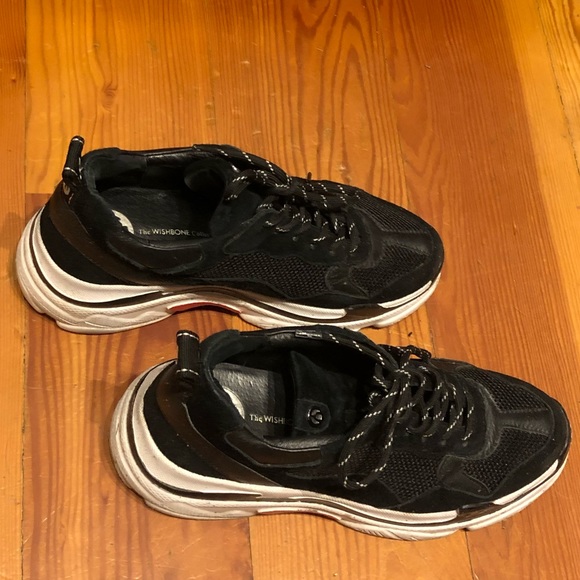 WISHBONE Black Chunky Sneaker - Picture 4 of 10